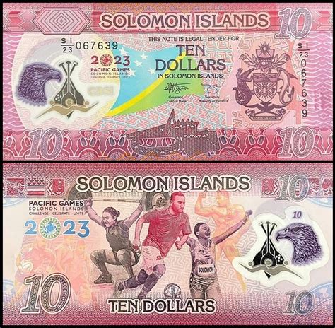 Bankbiljetten W Solomon Islands Dollars Unc Hansmunt