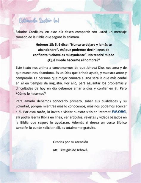 Ideas De Cartas Jw En Escritura De Cartas Jw Library Letter