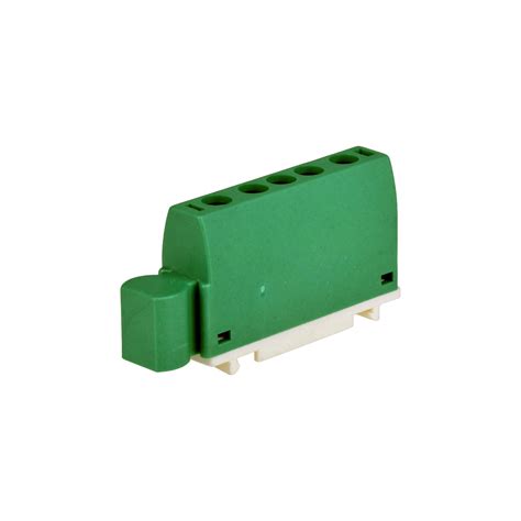 Bornier pour rail Din 2 bornes 6 25mm2 et 3 bornes de 1 5 à 16mm2 vert