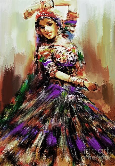 Kalbelia dance Painting by Gull G - Pixels