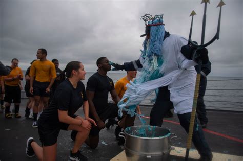 USS Roosevelt Sailors Participate In Arctic Circle Ceremony U S