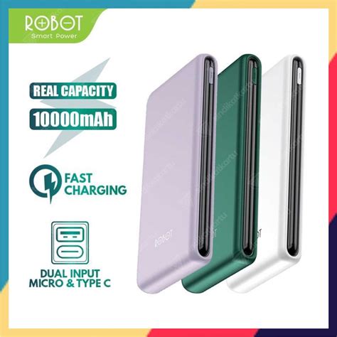 Jual ROBOT RT180 PowerBank 10000mah 2 1A Dual Input Port Type C