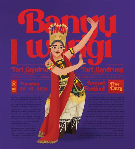 Creative Layout Idea With Indonesia Dancer Gandrung Banyuwangi