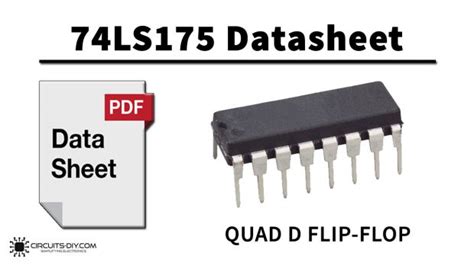 74ls175 Quadruple D Type Flip Flops Ic With Clear Datasheet