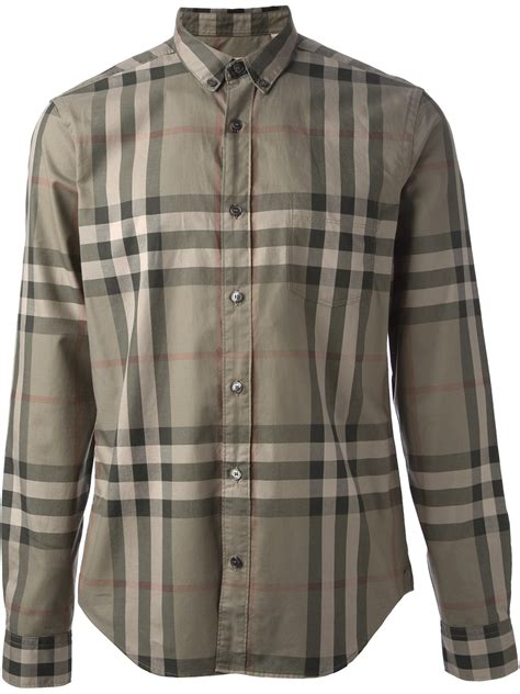 Burberry Brit Nova Check Shirt In Green For Men Lyst