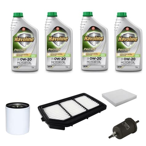 Kit Troca De Óleo Havoline 0w20 Sintético Fit City 2015 em diante em 6x