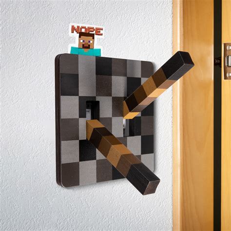 Lever Light Switch Minecraft Style Room Decoration