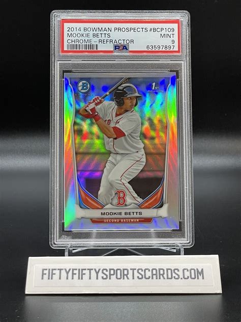 Mookie Betts Bowman Bcp Chrome Prospects Refractor