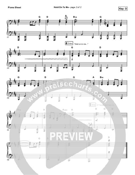 Hold On To Me Sheet Music Pdf Lauren Daigle Praisecharts