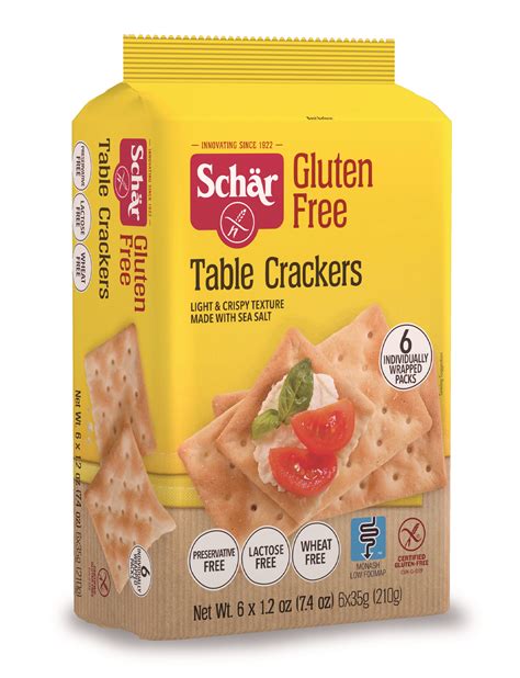 Schar Gluten Free Table Crackers With Sea Salt Oz Count