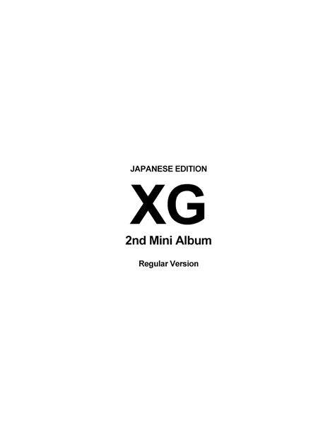 Japanese Edition Xg Nd Mini Album Regular Ver Cd Kpoptown