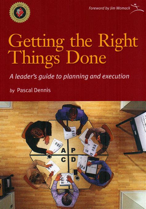 Getting The Right Things Done A Leaders Guide To Planning And