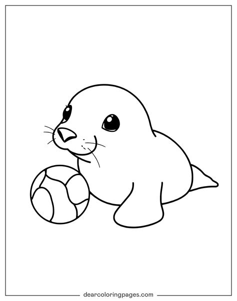 seal coloring pages 7