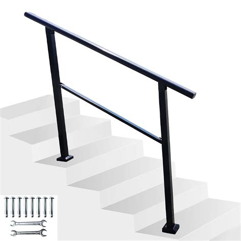 Buy Adjustable Stair Railing Kit Handrails For Outdoor Steps Metal