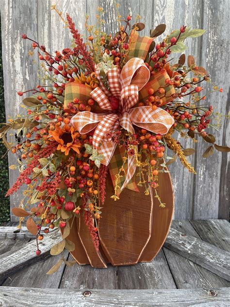 Wood Pumpkin Arrangement Kit Supply List Kelea S Florals