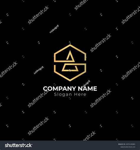 Monogram Logo Letter S Gold Color Stock Vector (Royalty Free ...