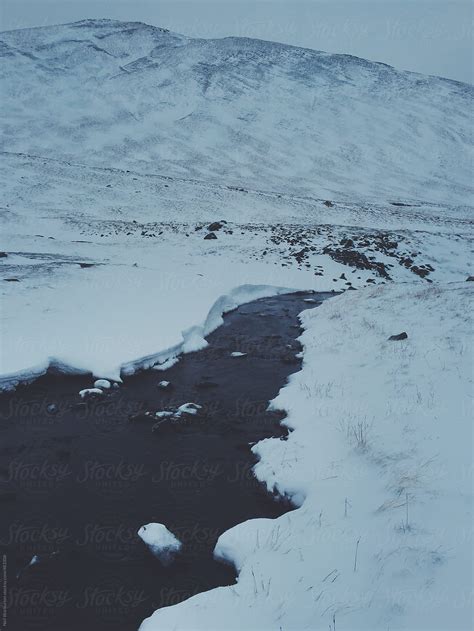 "Mountain River Through The Snow" by Stocksy Contributor "Neil ...