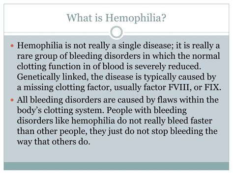 Ppt Hemophilia Powerpoint Presentation Free Download Id 11133663