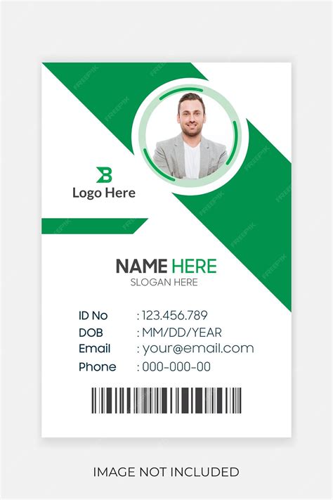 Premium Vector Modern Corporate Business Company Id Card Design Template