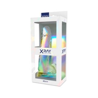 Dildo Realistic Cu Ventuz Transparent Cm Xray Jelly