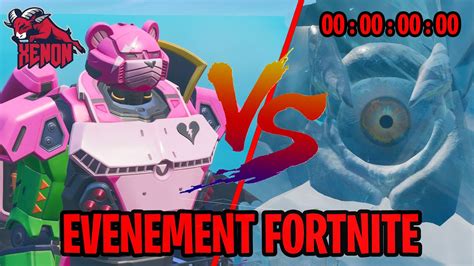 V Nement Fortnite Le Combat Entre Le Monstre Et Le Robot Youtube