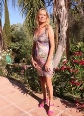 Mature Woman Outside Taking Off Her Dress And Showing Her Nude Body And Beautiful Tits