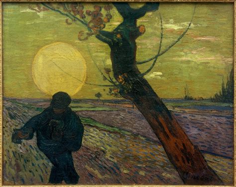 Semeur Au Coucher Du Soleil Vincent Van Gogh