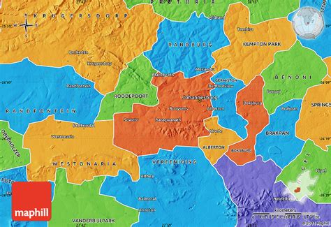 Political Map Of JOHANNESBURG 15370 | Hot Sex Picture