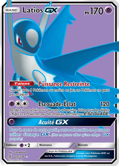 Latios Gx Soleil Et Lune Harmonie Des Esprits Pok P Dia