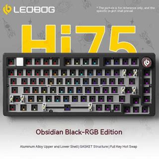 LEOBOG Hi Aluminum BareBone Keyboard Kit RGB Light Hot Swappable Custom Keyboard With Knob