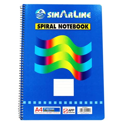 Sinarline A4 Side Spiral 70 Sheet Notebook Notebooks In Dar Tanzania