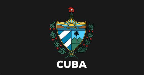 Cuba Coat of Arms National Symbol Escudo de Cuba - Cuba - Sticker ...