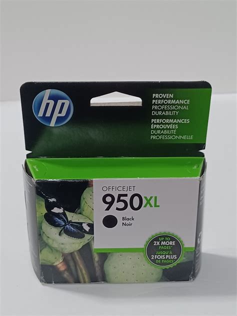 HP Officejet 950 XL Black Ink Cartridge New Sealed Exp 2017 Genuine