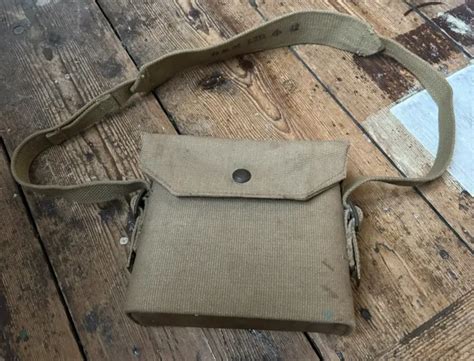 WW2 BRITISH ARMY 37 Pattern Canvas Binocular Case MECo 1944 Dated 59