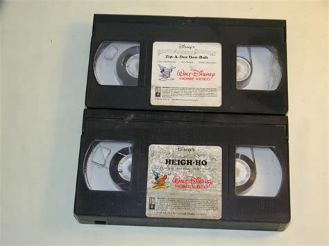 Vintage Disney Sing Along Songs Vhs Video Menge Heigh Ho Zip A Dee