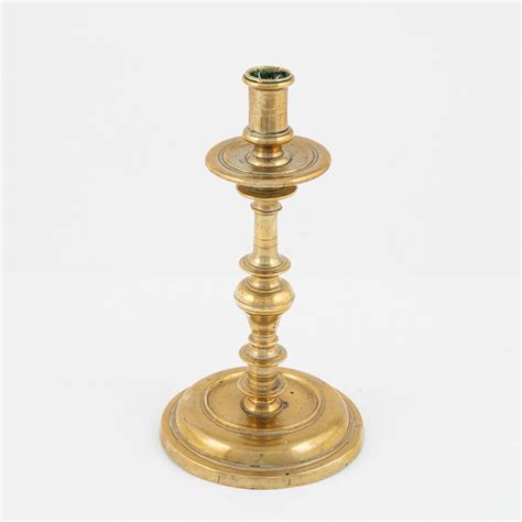 A Brass Candlestick 18th Century Bukowskis