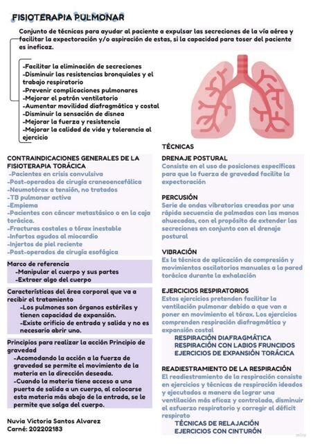 Fisioterapia Pulmonar Nuvia Santos UDocz