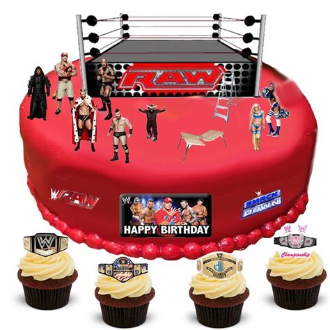 Buy Wwe Wrestling Happy Birthday Stand Up Scene Premium Edible Wafer