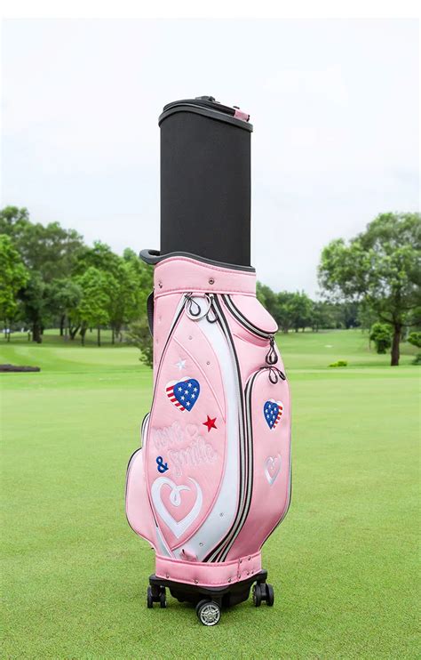 Pgm Qb135 Cute Golf Bag Female Golf Travel Bag Pink Golf Bags With Wheel 企业官网