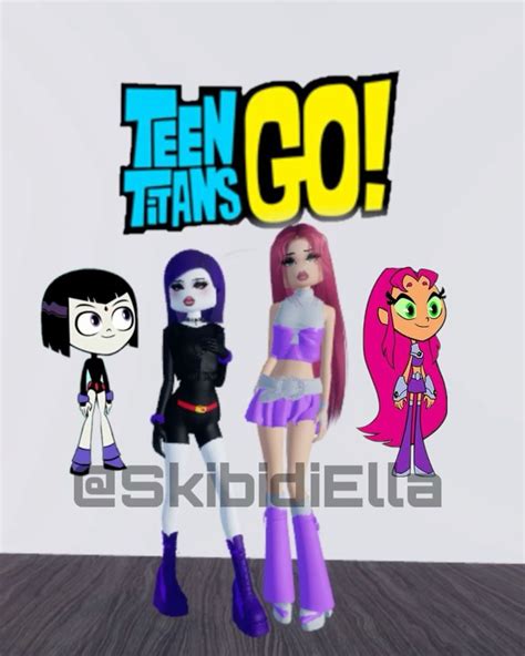 Dress To Impress Teen Titans GO Raven And Starfire DTI Outfit Ideas