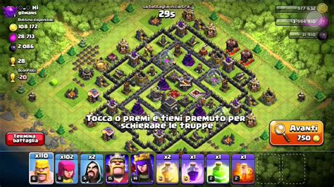 Clash Of Clans Attacco Barbari E Arcieri Youtube