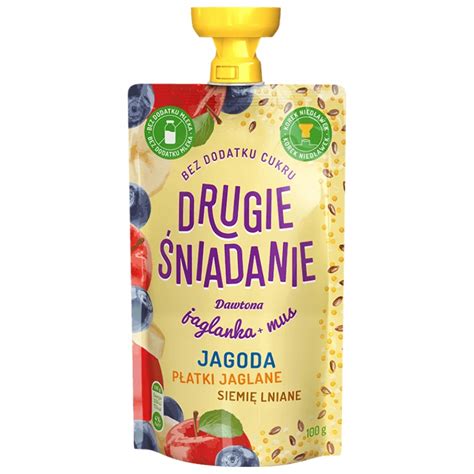 Jaglanka Mus Owocowy Dla Dzieci Jagoda G Dawtona Drugie Niadanie