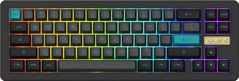 Akko ACR Pro 68 Teclado mecánico para juegos en negro y cian 65