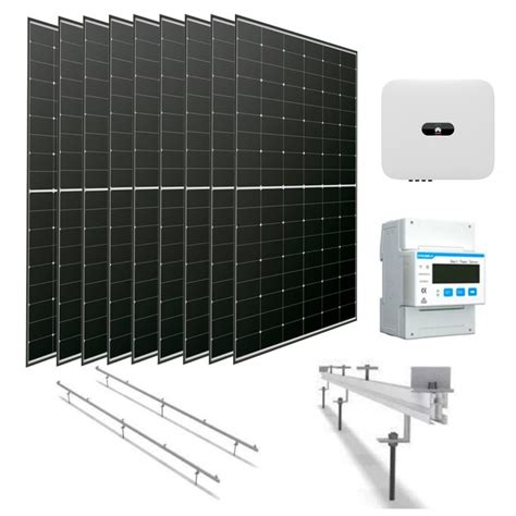 Kit Solar Autoconsumo Trifasico 4kW sin baterías Energiber