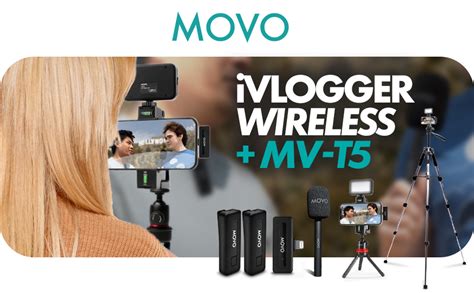 Amazon Movo IVlogger Wireless Vlogging Kit For IPhone With Dual