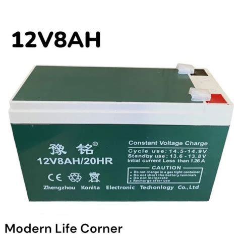 Portable Bateri Pam 12V 8AH 9AH 20HR Rechargeable Lead Acid Bateri