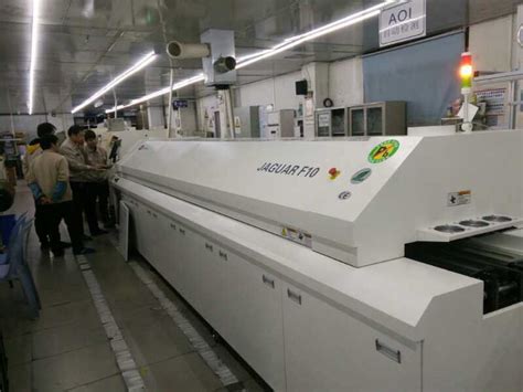 Jaguar PCB Lead Free Hot Air Reflow Soldering With 10 Heating Zones For PCB Making Reflow