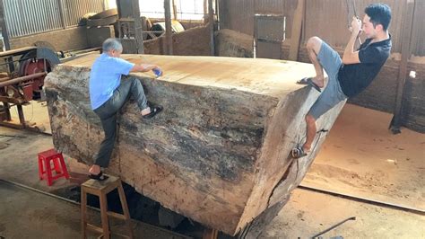 Modern Woodworking Factory Extreme Wood Cutting Machine Rare 1000 Years Old Wood You Ve Never