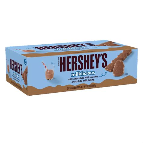 Hersheys Milklicious Milk Chocolate Candy Bars 14 Oz 24 Count Box