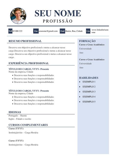 Currículo grátis Veja 20 modelos grátis de curriculum vitae Garanta